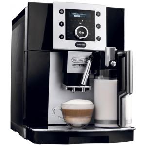 Máquina de Café Expresso Automática com Tela LED e Função Cappuccino, 110V, Delonghi ESAM5500B, Preta
