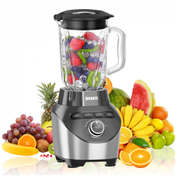 Liquidificador de Bancada 1,8 Litros de Capacidade com Alta Velocidade, 1200W, 110v, JUSANTE, Preto