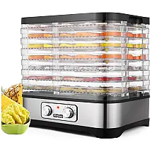 Desidratador de Alimentos WESOKY 5 Bandejas Transparente 110V Prateado Compacto e Eficiente