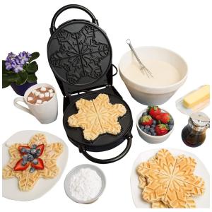 Máquina de Waffles Floco de Neve Antiaderente, 110v, CUCINAPRO 1480, Prateado