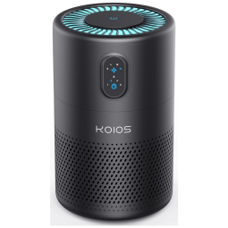 Purificador de Ar com Filtro HEPA H13, com Luz Noturna, Área até 40 m2, 13W, KOIOS B D02L, Preto
