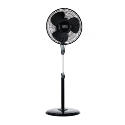 Ventilador de Torre com 3 Velocidades e Controle Remoto, 110V 48W, BLACKDECKER BFSR16B, Preto