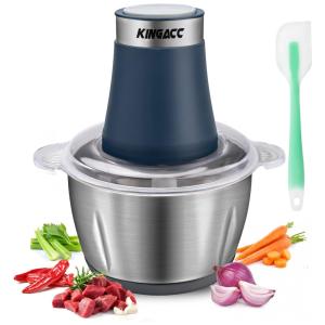 Processador de Alimentos 12 xícaras com Acessórios, 110V 300W, KingAcc, Azul