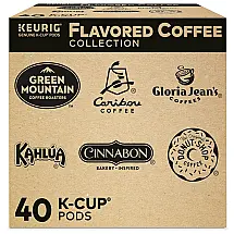 Keuring Kcup Seleção Aromatizada de K Cup da 40u, KEURIG 5000200999, Marrom