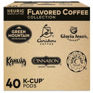 Keuring Kcup Seleção Aromatizada de K Cup da 40u, KEURIG 5000200999, Marrom