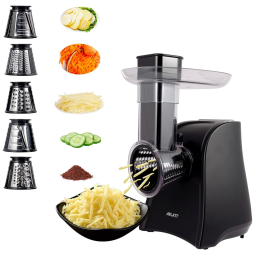 Ralador Elétrico Automático ASLATT BH2206 com 5 Acessórios 110V 150W Branco