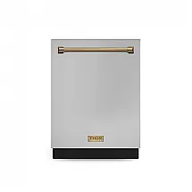 Lava-louças de embutir 60cm Gordon Ramsay THOR Kitchen inox com acabamento bronze 8 ciclos LED 110V