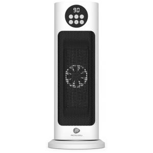 Aquecedor Elétrico com Controle Remoto e Tela LCD, 1500W 110V, Protalwell, Branco