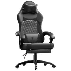 Dowinx Cadeira de Escritório Gamer Reclinável e Ergonômica com Apoio de Braço Ajustável, Azul