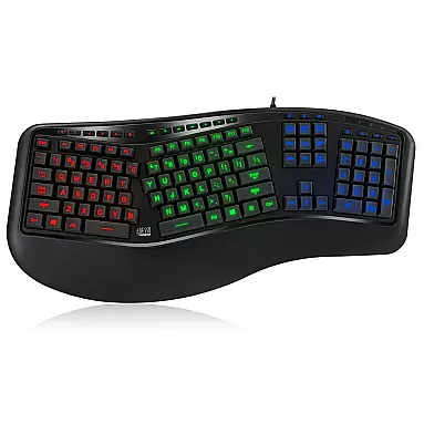 Teclado Ergonômico Sem Fio Recarregável