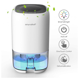 Desumidificador ALROCKET, 1000 ml, Pequeno p, 24m2, Branco 110V