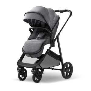 Carrinho de Bebê 2 em 1 Mompush Wiz com Assento Reversível, Cinza