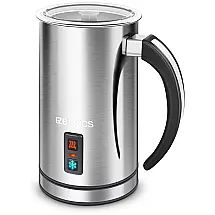 EZ Espumador de Leite Elétrico Quente, Frio, Capacidade 237 mL, 110v, EZ, Prateado