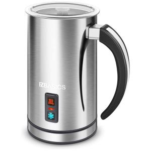 EZ Espumador de Leite Elétrico Quente, Frio, Capacidade 237 mL, 110v, EZ, Prateado