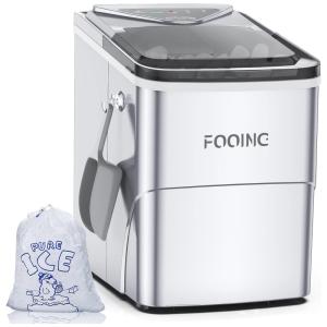 FOOING Máquina de Gelo Automática Portátil Produz até 11kg, 24H, 110V, Cor