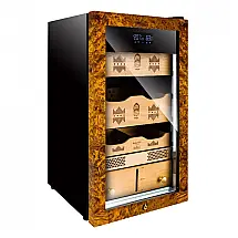 Gabinete Humidor HYUIO Preto Capacidade 250 Charutos Controle Eletrônico Temperatura 240V
