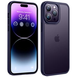 Capa para Iphone 14 Pro Max com Protetor de Tela Embutido e à Prova dÁgua, Humixx, Roxa