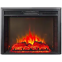 Lareira Elétrica de Embutir A53x69L Digital, Luz LED, Chama Ajustável e Temporizador, 110v, FIREBLAZE WHERE WARMTH BEGINS FB SPA26, Preto