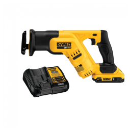 Kit Serra Sabre com Bateria 20V MAX, Carregador e Bolsa de Transporte, DEWALT DCS387D1, Amarelo