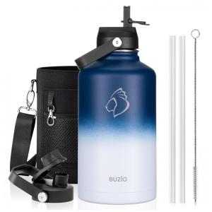 Garrafa Térmica 1900 mL Portátil com Isolamento a Vácuo, Aço Inoxidável, Roxo, BUZIO, Violeta