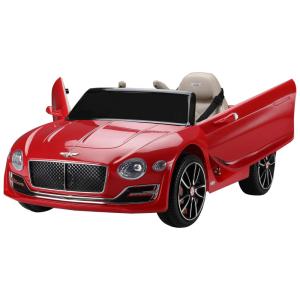 Carrinho, Carro Elétrico Bentley, 1 lugar, 12V, com controle remoto, USB MP3, 4 km por hora, 2 a 6 anos, TOBBI, Vermelho