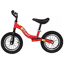 Bicicleta sem Pedal com Apoio para os Pés para Crianças de 2 a 5 Anos, TEEGUI, Vermelho