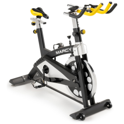 Bicicleta Ergométrica com Assento Ajustável e 8 Níveis de Resistência, e Amarela, MARCY, Amarelo