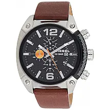 Relógio Masculino Analógico Quartzo, Couro, DIESEL DZ4204, Marrom Claro