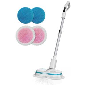 Esfregão Mop Elétrico sem Fio à Bateria Tanque de 300 mL com Farol LED, 110v, MAMIBOT MOPA580, Branco