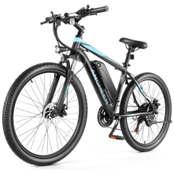 Bicicleta Elétrica ANCHEER Sunshine – Motor Peak 750 W, Bateria Removível 48 V 7,8–10,4 Ah, 21 Velocidades, Pneu 26″, Suspensão Frontal