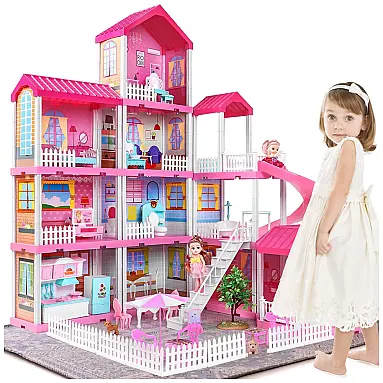 Casa de Bonecas Rosa TEMI