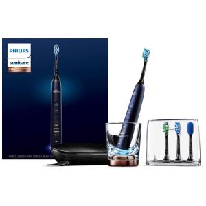 Escova elétrica recarregável Philips Sonicare DiamondClean Smart 9750 44 mm lunar blue Bluetooth sensor pressão HX9954/56, Azul
