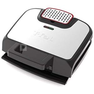 Grill de contato elétrico de aço inoxidável sem cheiro, 4 porções, prata, T FAL GC252D50, Prateado