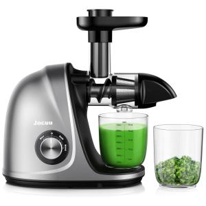Espremedor de Sucos Slow Masticating, 2 Velocidades, 110v, JOCUU Juicer Machines217, Prateado