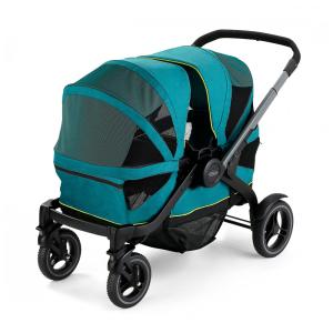 Carrinho de Passeio para 2 Crianças Multifuncional com Porta Objeto e Cobertura, até 90 kg, Graco, Azul