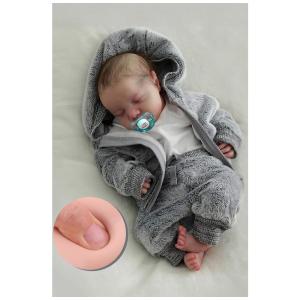 Bebê Recém-Nascido Newborn,Babeside Boneco Bebê Reborn Menino 43 cm Sensação de Bebê Realista Corpo Inteiro de Vinil com Caixa de Presente