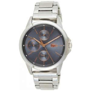 Relógio Masculino de Quartzo, com Pulseira de Silicone, LACOSTE 2001112, Prateado