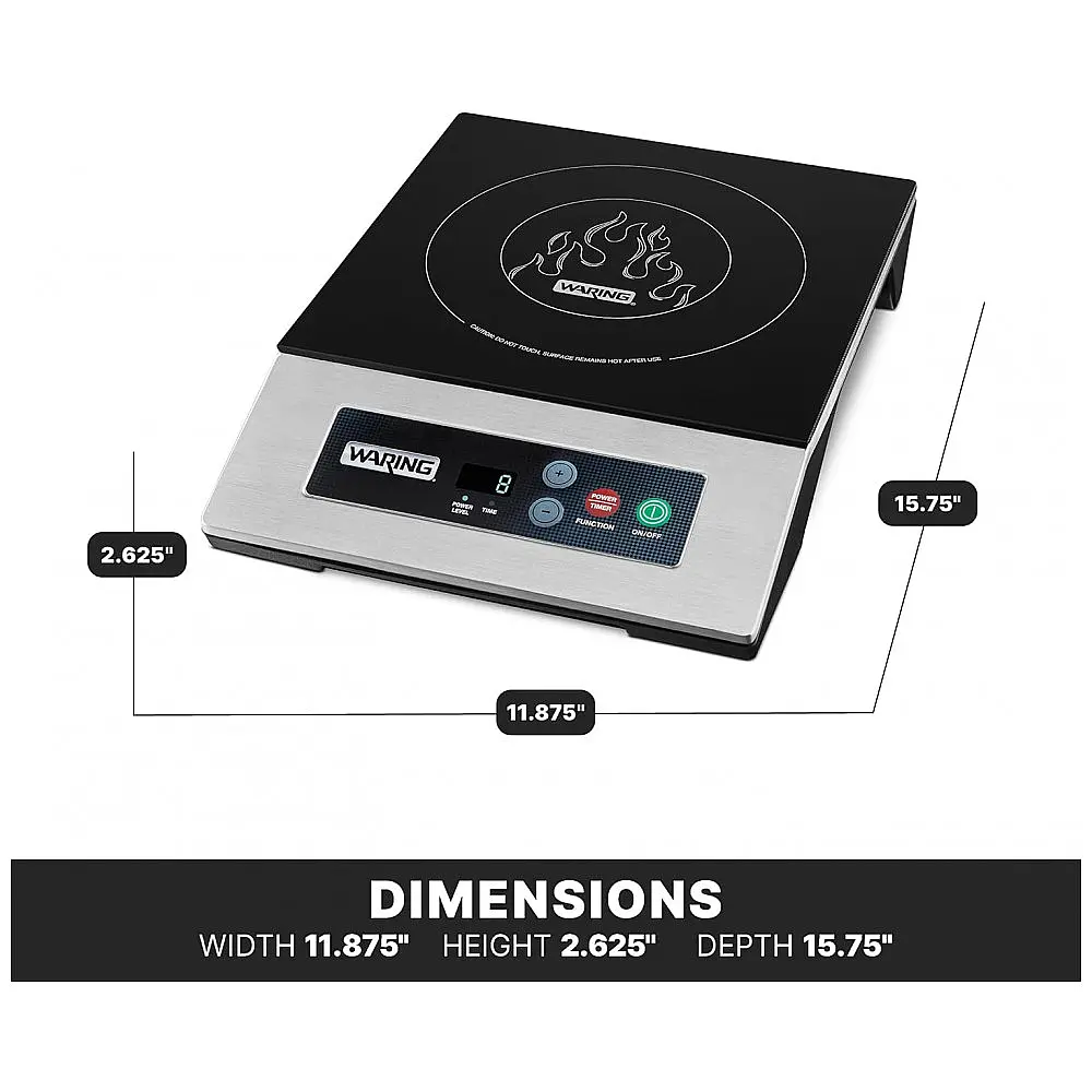 Cooktop Elétrico de Indução Profissional com 10 Configurações de Potência e Superfície de Vidro Temperado Durável, 110V 1800W — foto 3