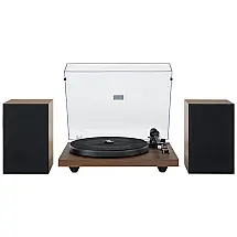 Vitrola Toca Discos Bluetooth com 2 Velocidades, Alto Falantes Inclusos e Amplificador Embutido, 110v, CROSLEY C62B WA, Preto