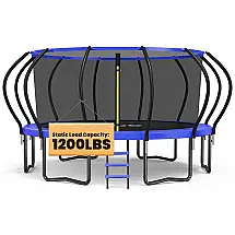 Cama Elastica Capacidade até 190 kg e Tamanho 3 Metros, ORCC, Azul