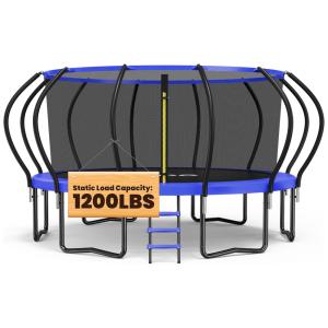 Cama Elastica Capacidade até 190 kg e Tamanho 3 Metros, ORCC, Azul