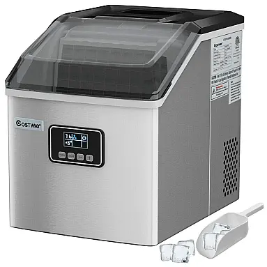 Máquina de Gelo, Aço Inoxidável,