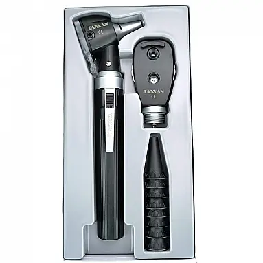 Otoscópio TAXXAN, LED, Fibra Óptica,
