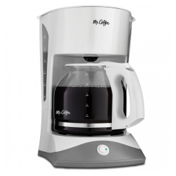 Cafeteira Elétrica Manual até 12 Xícaras 110V 900W Mr. Coffee Branca