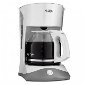 Cafeteira Elétrica Manual até 12 Xícaras 110V 900W Mr. Coffee Branca