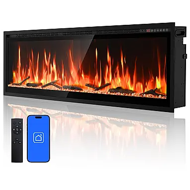Lareira Elétrica Rresyet 152x49cm 1400W