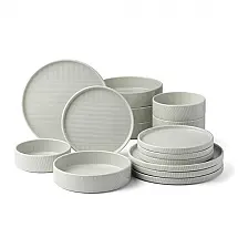 Aparelho de Jantar Lenox Modulus 16 Peças Porcelana Serviço para 4 Vapor