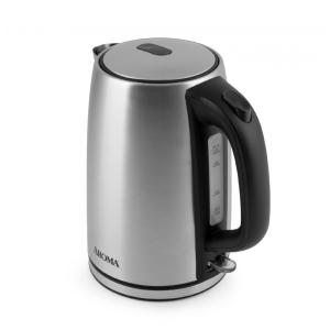 Chaleira Elétrica Automática sem Fio Aço Inoxidável, 1750W, 110v, AROMA HOUSEWARES AWK 1402SB, Cinza