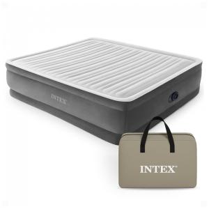Colchão Inflável, INTEX Comfort Plush, Cinza