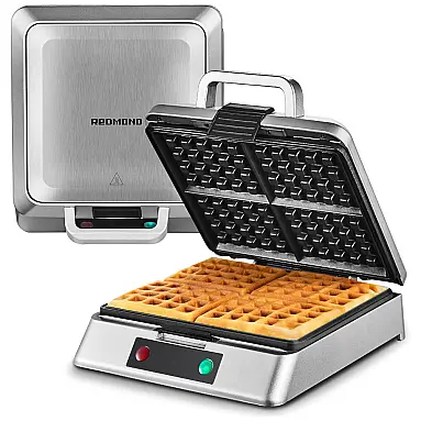 Máquina de Waffle Antiaderente, Aço